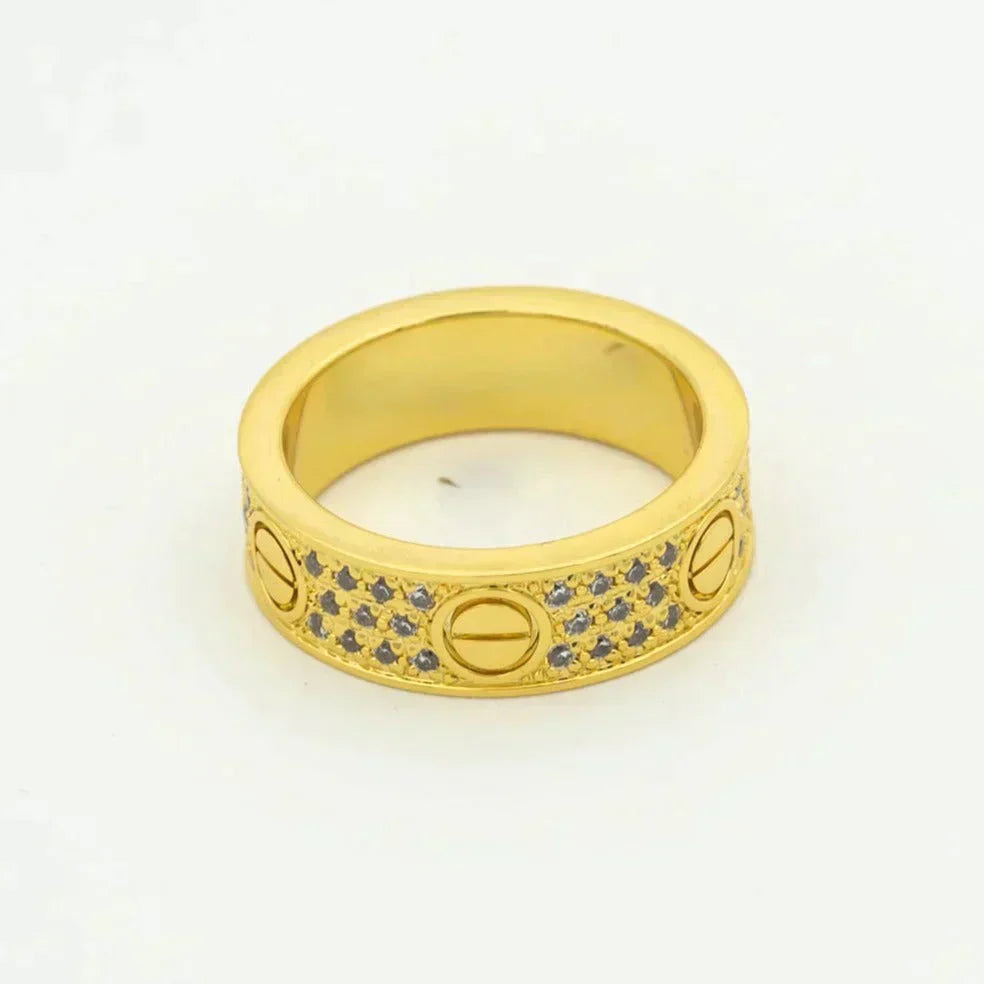[Mystic Crown]LOVE RING 5.5MM DIAMONDS PAVED