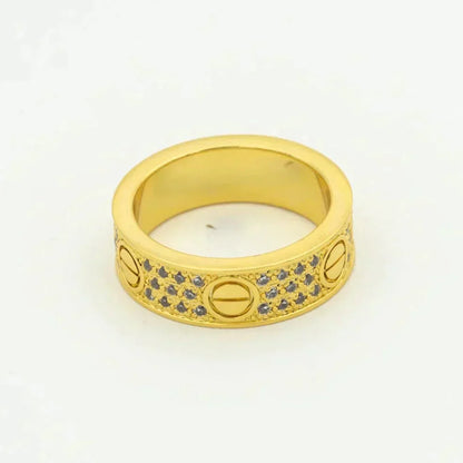 [Mystic Crown]LOVE RING 5.5MM DIAMONDS PAVED