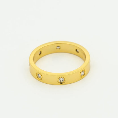 [Mystic Crown]LOVE RING 3.6MM 8 DIAMONDS