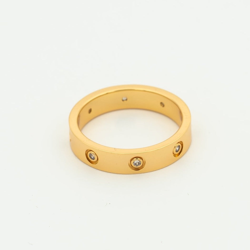 [Mystic Crown]LOVE RING 3.6MM 8 DIAMONDS