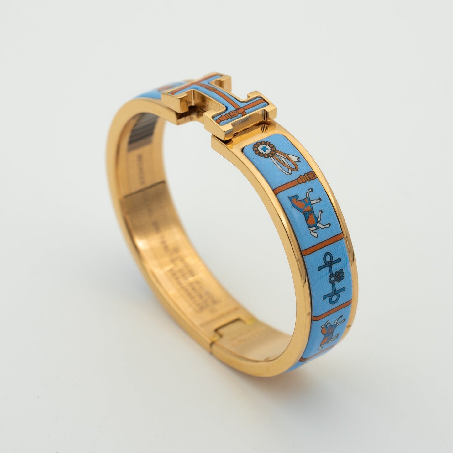 [Mystic Crown]H PINK GOLD BRACELET BLUE CERAMIC
