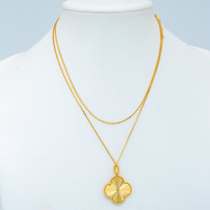 [Mystic Crown]CLOVER 25MM PEDANT NECKLACE GOLD