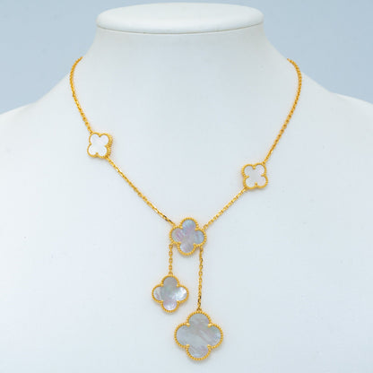 [Mystic Crown]CLOVER MOTHER OF PEARL NECKLACE 6 MOTIF