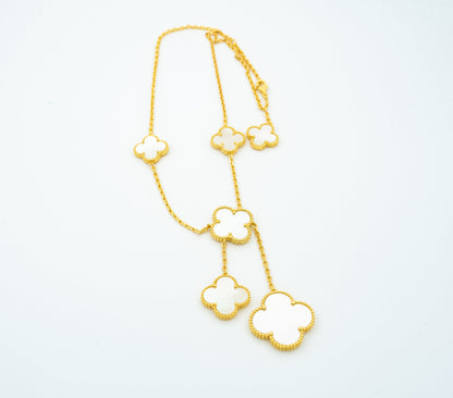 [Mystic Crown]CLOVER MOTHER OF PEARL NECKLACE 6 MOTIF