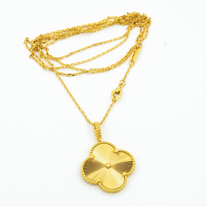 [Mystic Crown]CLOVER 25MM PEDANT NECKLACE GOLD