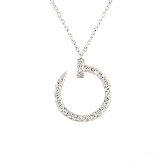 [Mystic Crown]JUSTE NECKLACE SILVER DIAMONDS