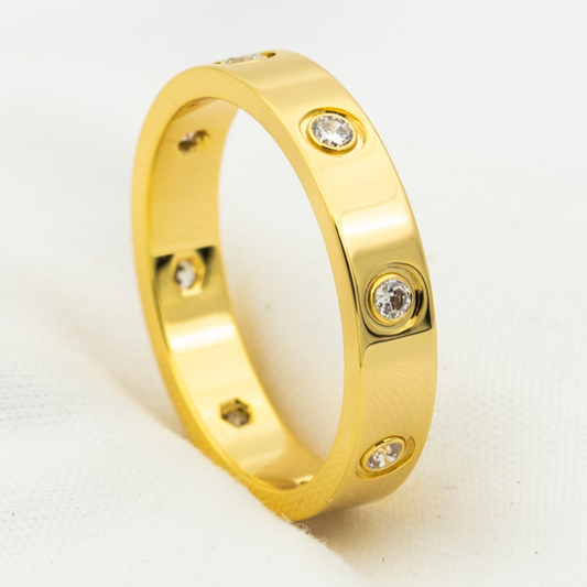 [Mystic Crown]LOVE RING 3.6MM 8 DIAMONDS