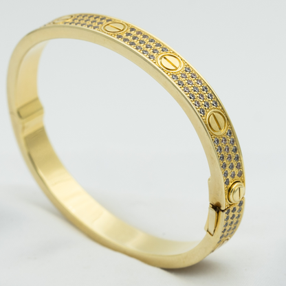 [Mystic Crown]LOVE BRACELET 6.1MM DIAMOND-PAVED