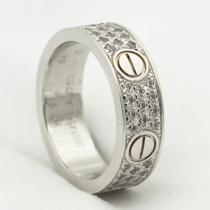 [Mystic Crown]LOVE RING 5.5MM DIAMONDS PAVED