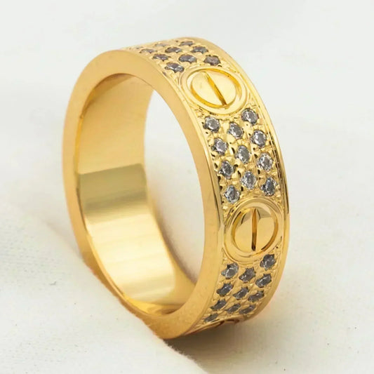 [Mystic Crown]LOVE RING 5.5MM DIAMONDS PAVED