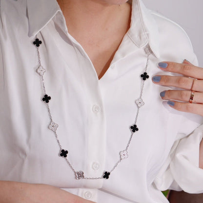 [Mystic Crown]CLOVER 20 MOTIFS ONYX DIAMOND SILVER