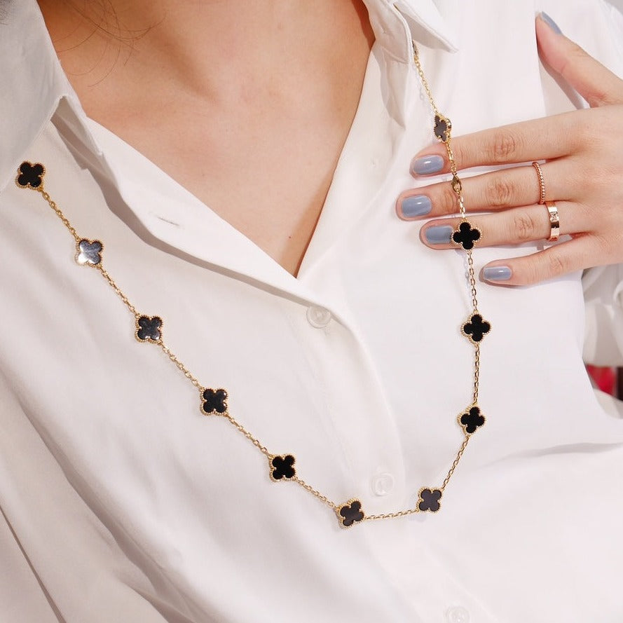 [Mystic Crown]CLOVER 20 MOTIFS ONYX ROSE GOLD