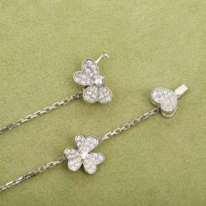 [Mystic Crown]FRIVOLE SILVER 9 FLOWERS NECKLACE