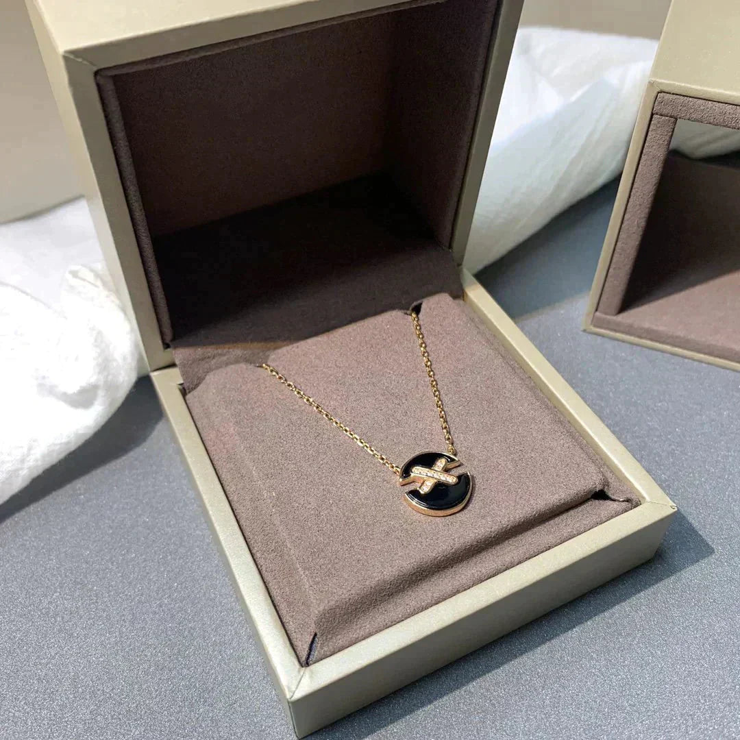 [Mystic Crown]JEUX DE ROSE GOLD DIAMOND NECKLACE