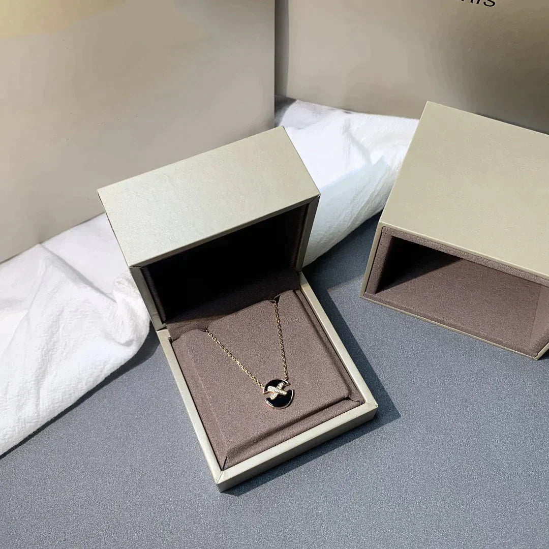 [Mystic Crown]JEUX DE ROSE GOLD DIAMOND NECKLACE