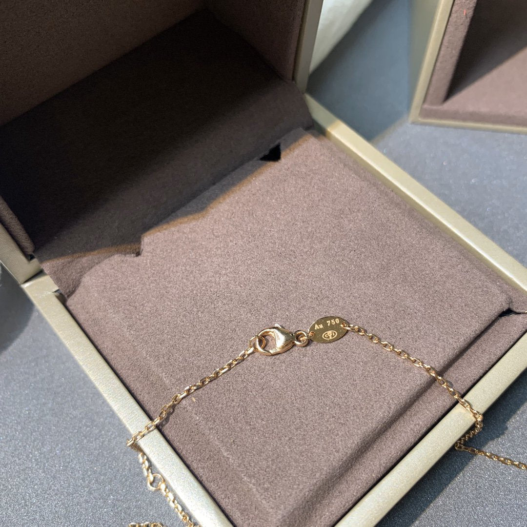 [Mystic Crown]JEUX DE PINK GOLD DIAMOND NECKLACE