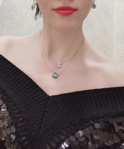 [Mystic Crown]JEUX DE ROSE GOLD DIAMOND NECKLACE
