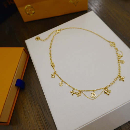 [Mystic Crown]BLOOMING SUPPLE NECKLACE BRASS