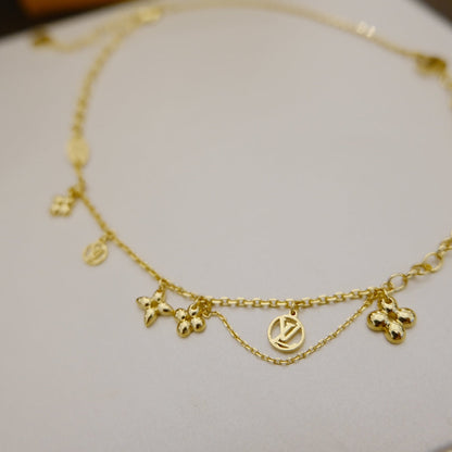 [Mystic Crown]BLOOMING SUPPLE NECKLACE BRASS