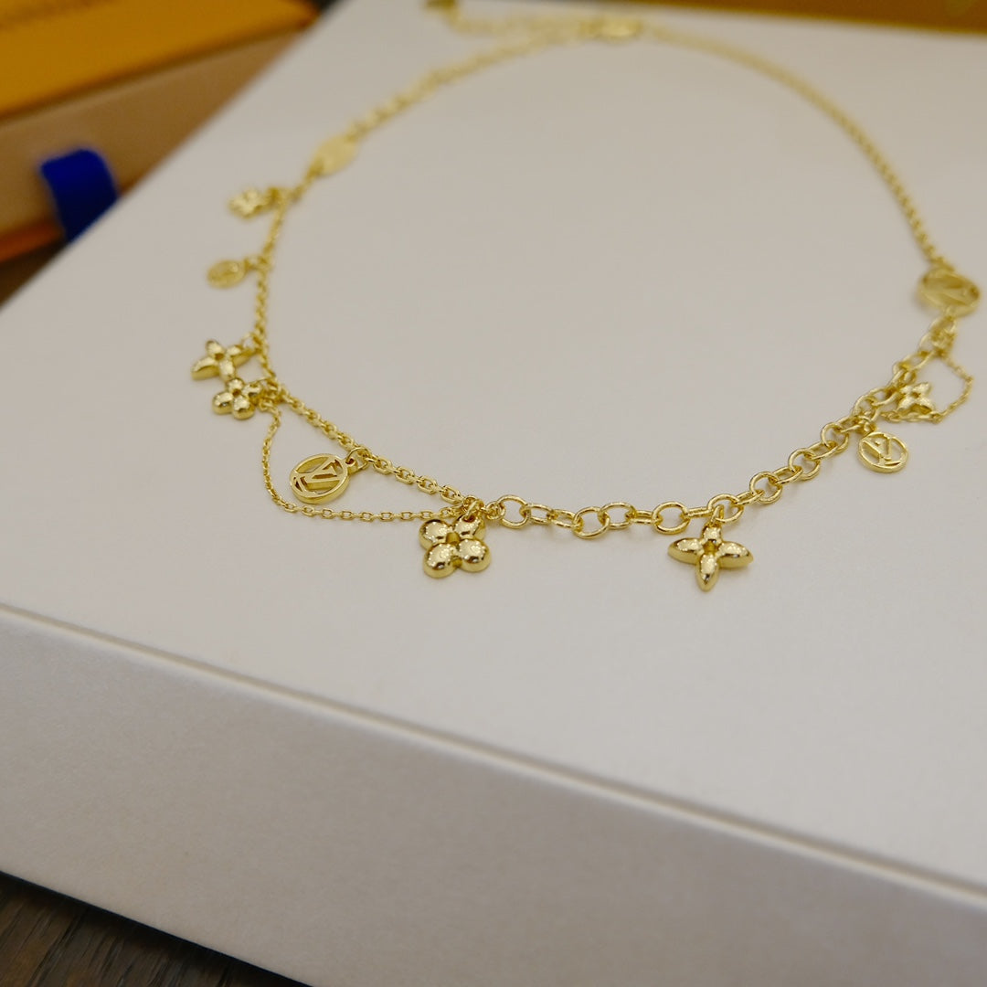 [Mystic Crown]BLOOMING SUPPLE NECKLACE BRASS