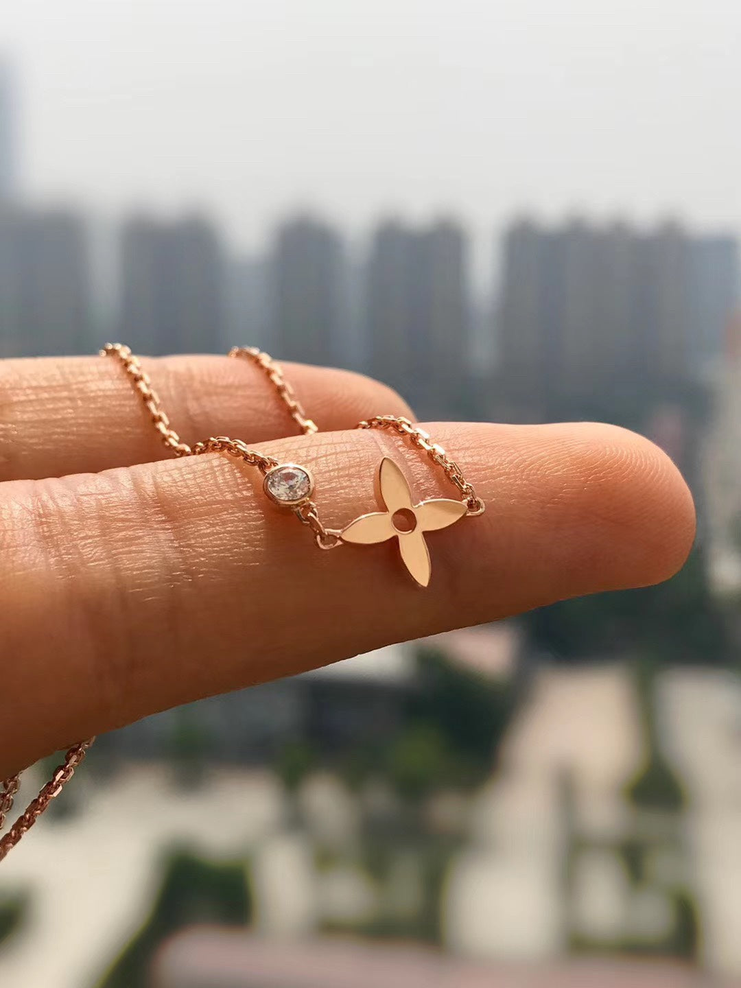 [Mystic Crown]BLOSSOM PENDANT PINK GOLD AND DIAMOND