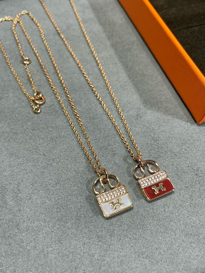 [Mystic Crown]H CIRCE MOISSANITE PENDANT NECKLACE GOLD