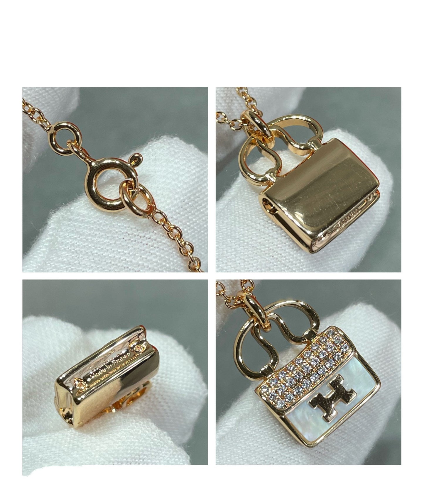 [Mystic Crown]H CIRCE MOISSANITE PENDANT NECKLACE GOLD
