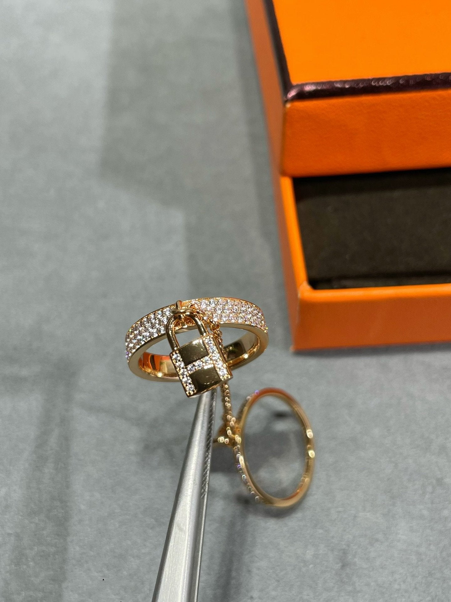 [Mystic Crown]HM KELLY CLOCHETTE DOUBLE RING IN  WITH DIAMONDS