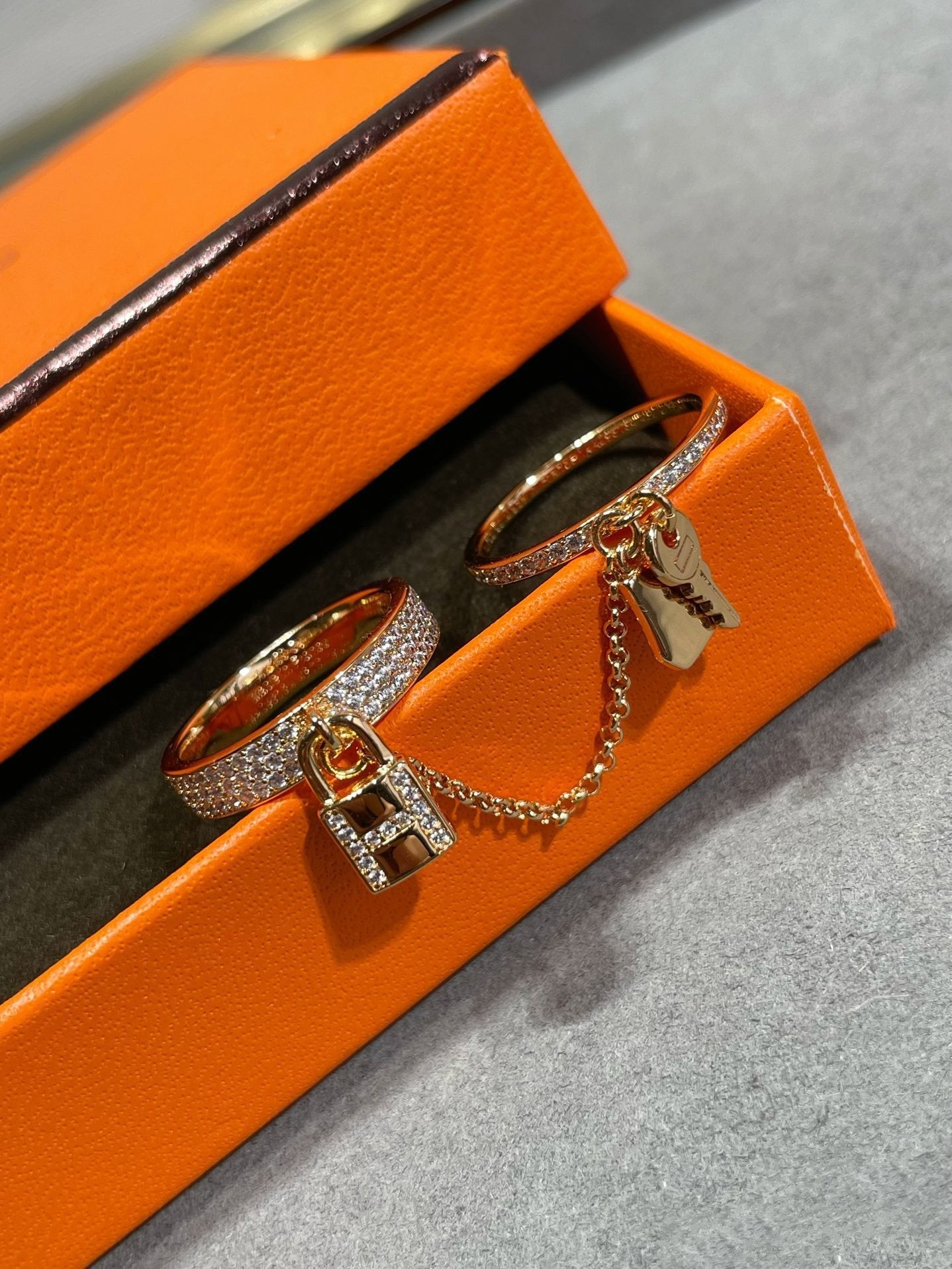 [Mystic Crown]HM KELLY CLOCHETTE DOUBLE RING IN  WITH DIAMONDS