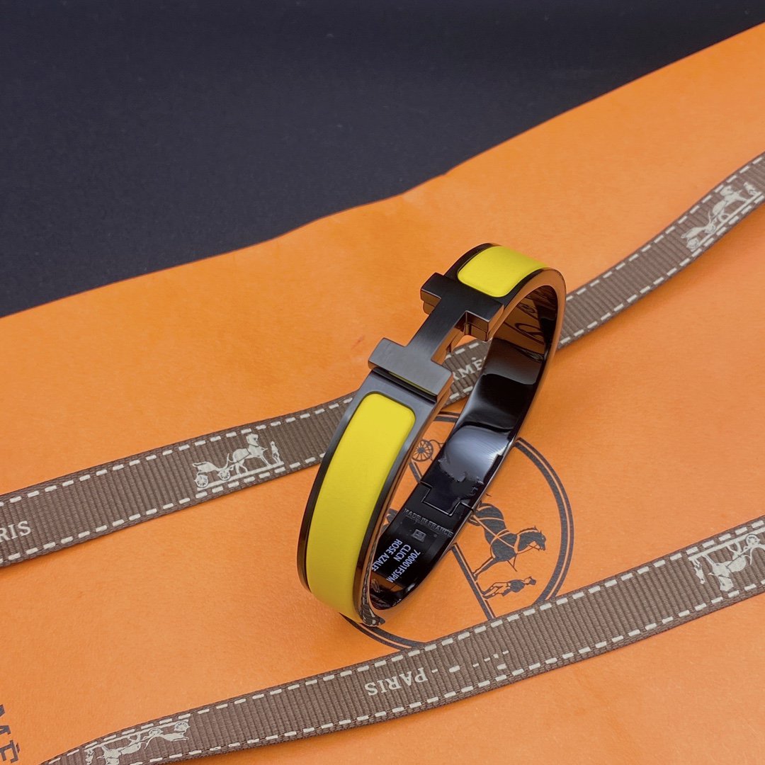 [Mystic Crown]CLIC HM SO BLACK YELLOW BRACELET