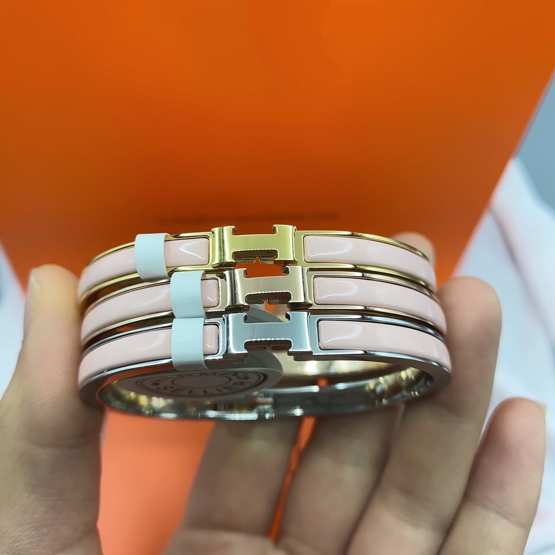 [Mystic Crown]CLASSIC HM CLIC  PINK 8MM ENAMEL BRACELET