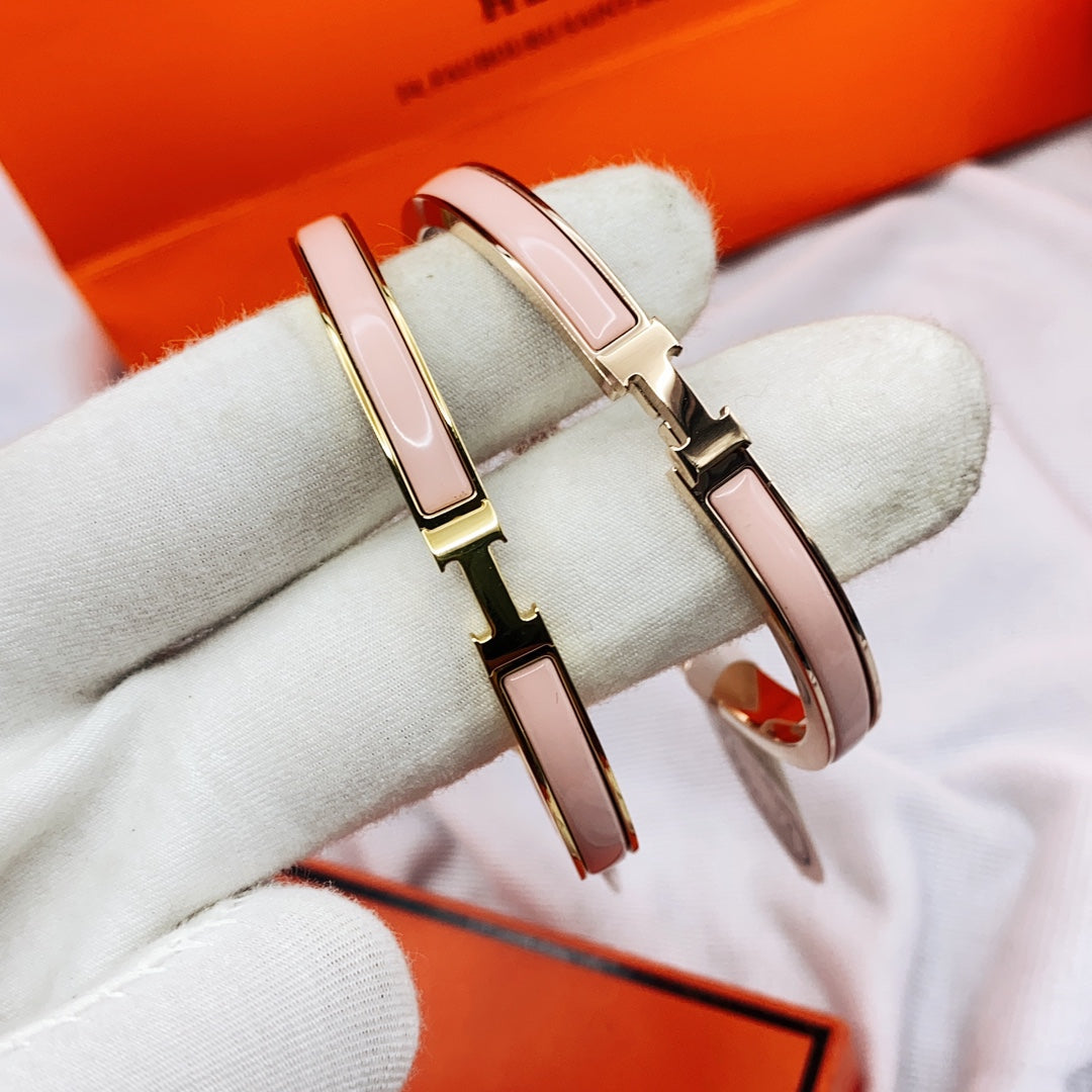 [Mystic Crown]CLASSIC HM CLIC  PINK 8MM ENAMEL BRACELET