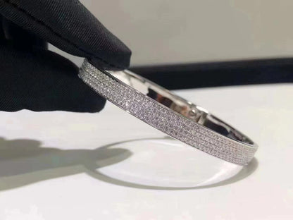[Mystic Crown]HM KELLY BRACELET IN SILVER AND FULL PAVE DIAMOND