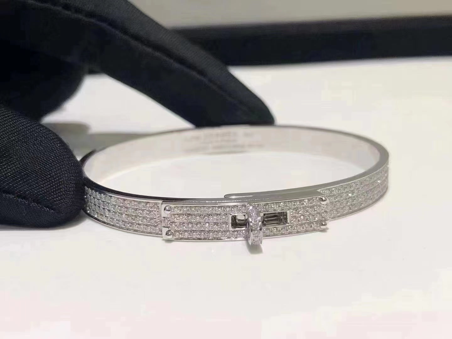 [Mystic Crown]HM KELLY BRACELET IN SILVER AND FULL PAVE DIAMOND
