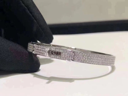 [Mystic Crown]HM KELLY BRACELET IN SILVER AND FULL PAVE DIAMOND