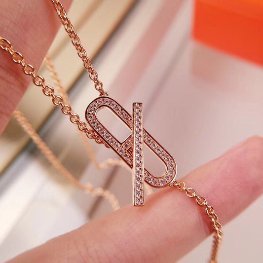 [Mystic Crown]HM FIRE PIG NOSE NECKLACE TRENDY STREET