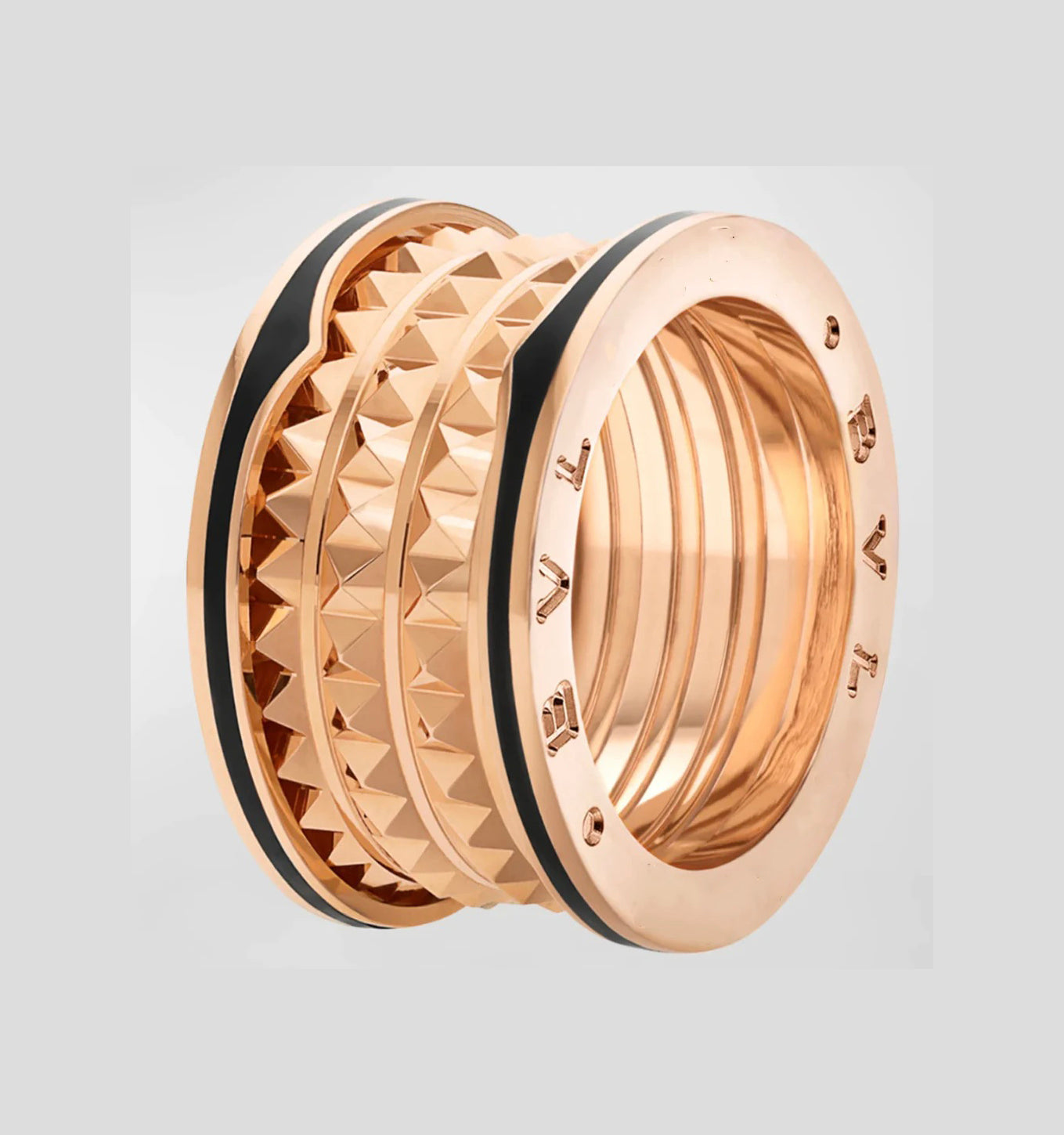 [Mystic Crown]ZERO 1 ROCK BLACK CERAMIC PINK GOLD LARGE MODEL