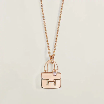 [Mystic Crown]AMULETTE PEDANT ROSE GOLD NECKLACE