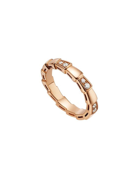 [Mystic Crown]SERPENTI RING PINK GOLD  3MM
