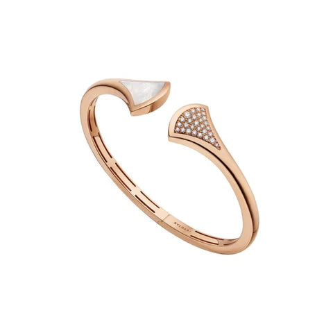 [Mystic Crown]DREAM BRACELET OPEN PINK GOLD MOP DIAMOND