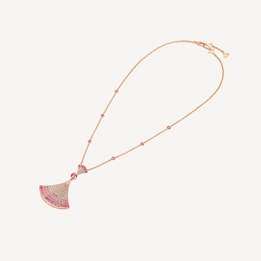 [Mystic Crown]DREAM NECKLACK DIAMOND PINK GOLD