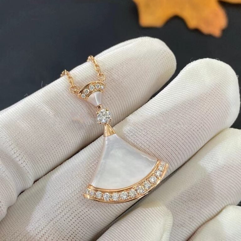 [Mystic Crown]DREAM NECKLACE MOP PINK GOLD DIAMOND