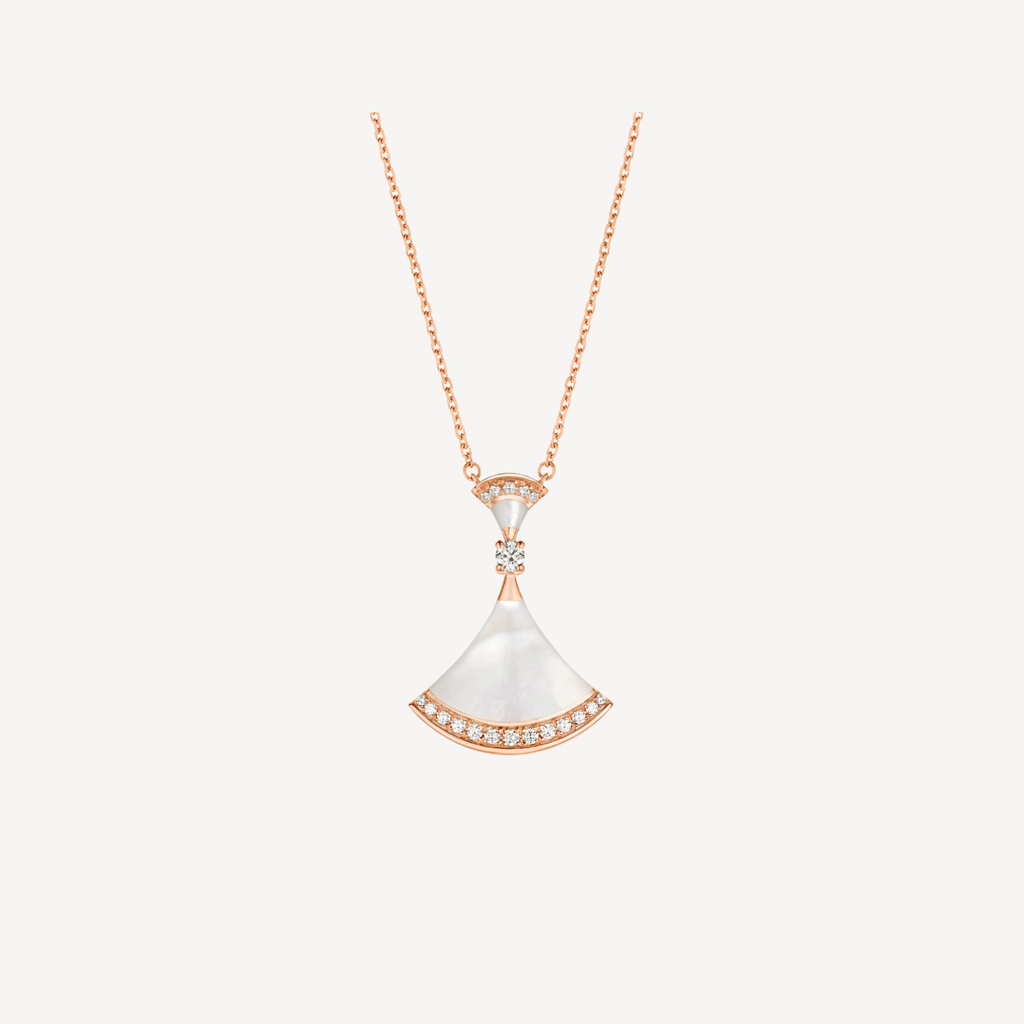 [Mystic Crown]DREAM NECKLACE MOP PINK GOLD DIAMOND