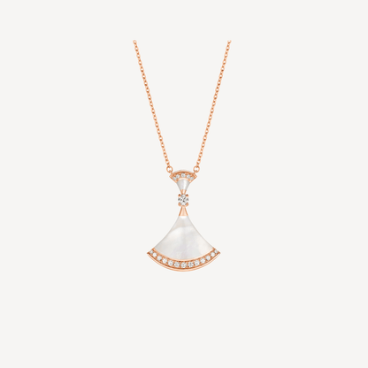 [Mystic Crown]DREAM NECKLACE MOP PINK GOLD DIAMOND