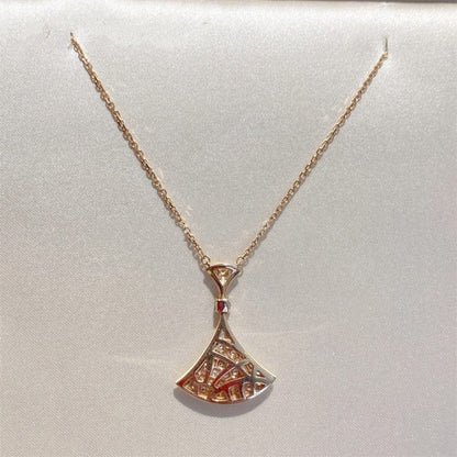 [Mystic Crown]DREAM NECKLACE PINK GOLD FULL DIAMOND