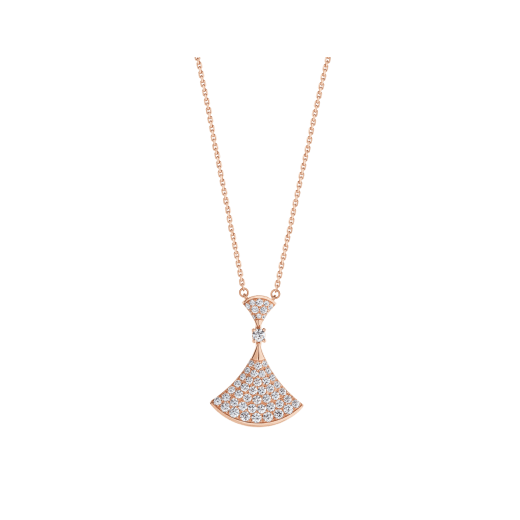 [Mystic Crown]DREAM NECKLACE PINK GOLD FULL DIAMOND