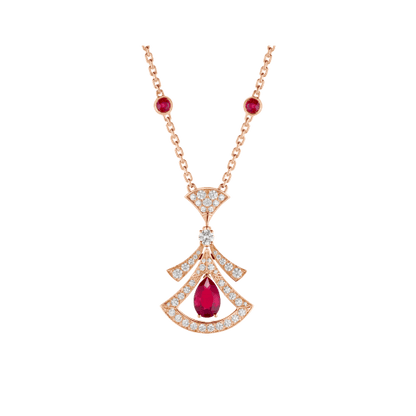 [Mystic Crown]DREAM NECKLACE CARNELIAN DIAMOND PINK GOLD