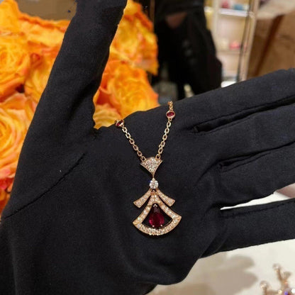[Mystic Crown]DREAM NECKLACE CARNELIAN DIAMOND PINK GOLD