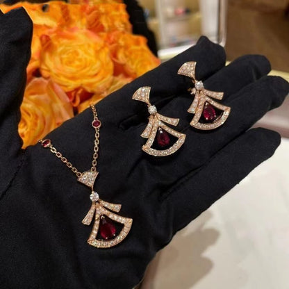 [Mystic Crown]DREAM NECKLACE CARNELIAN DIAMOND PINK GOLD