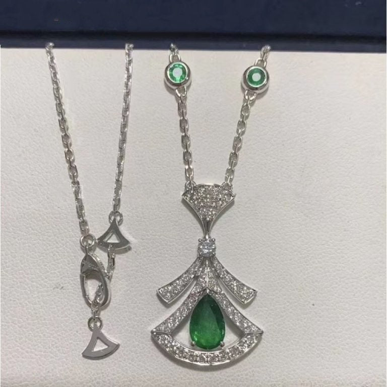 [Mystic Crown]DREAM NECKLACE MALACHITE DIAMOND SILVER